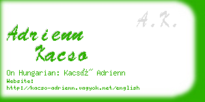 adrienn kacso business card